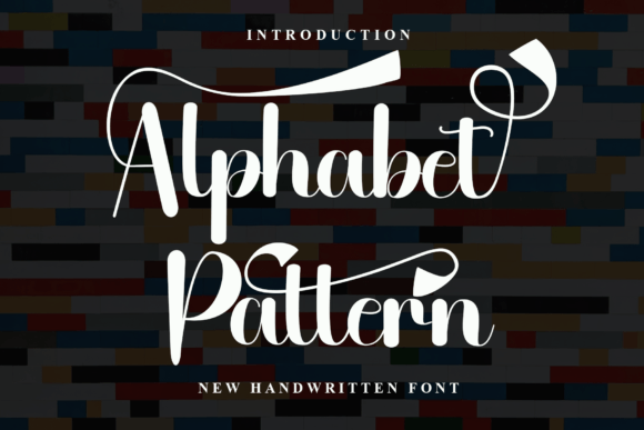 Alphabet Pattern Font for Creative Campaigns