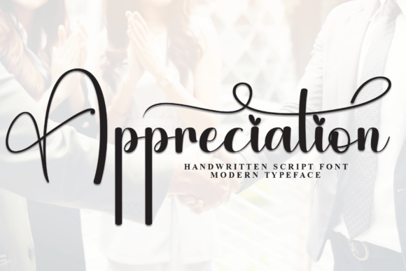 Appreciation Font for Elegant Design