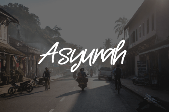 Asyurah: A Font for Creative Business