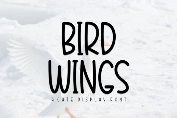 Bird Wings Font for Creative Design