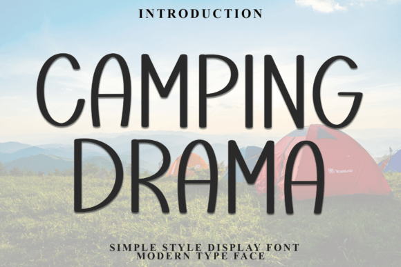 Camping Drama Font for Creative Projects