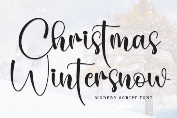 Christmas Wintersnow Font for Holiday Branding