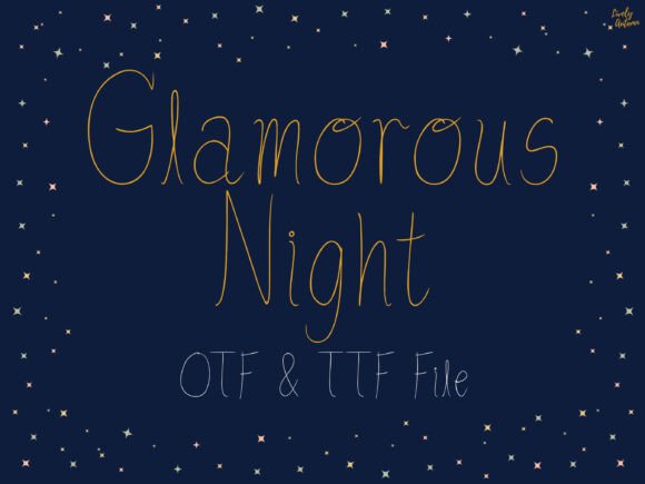 Glamorous Night Font Review