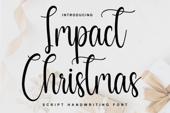 Impact Christmas Font