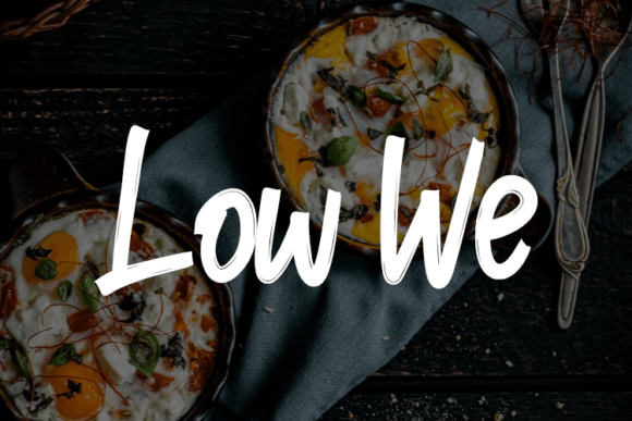 Low We Font for Creative Makers