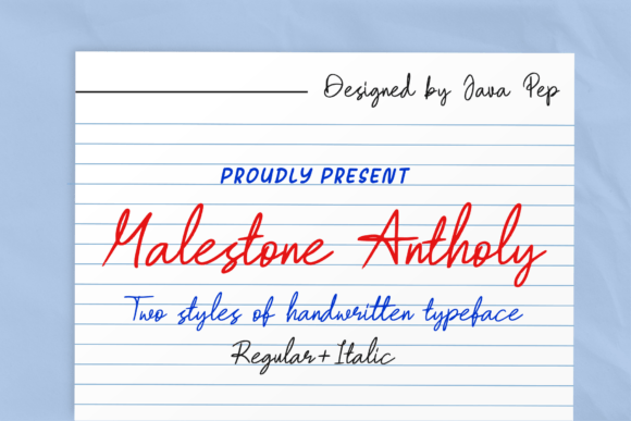 Malestone Antholy Font for Creative Projects