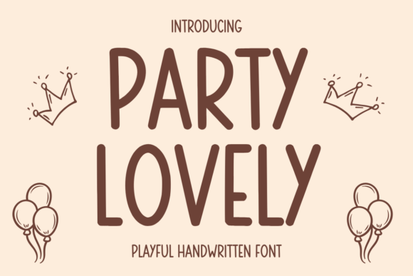 Party Lovely Font for Creative Design