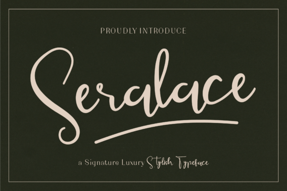 Seralace Font: Elegant Script for Creative Makers