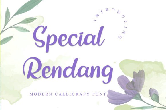 Special Rendang Font for Business Branding