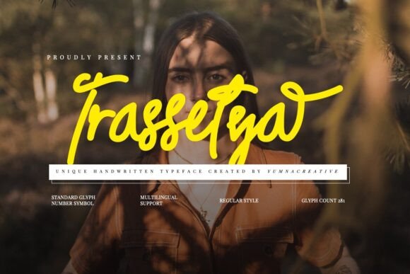 Trassetya: A Handwritten Font for Creative Brands