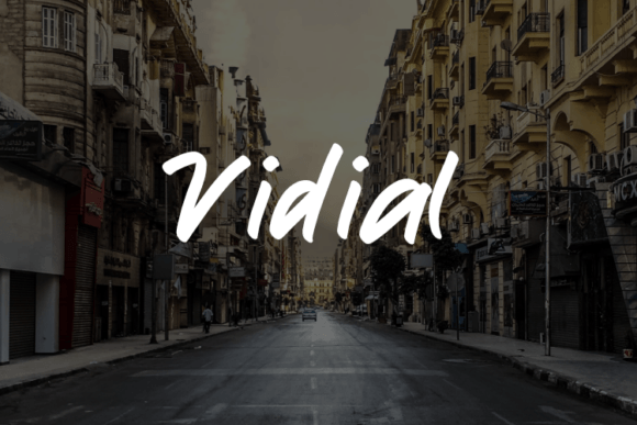 Vidial: A Script Handwritten Font