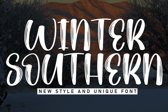 Winter Southern Font for Business
