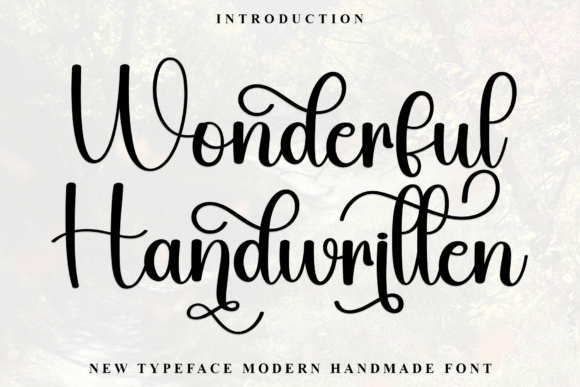 Wonderful Handwritten Font