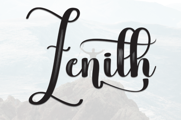 Zenith Font: Handwritten Elegance